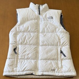 The North Face White Kids 600 Down Puffer Vest